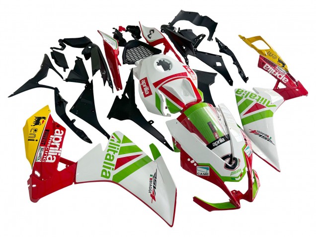2012-2018 White Red Green Yellow Alitalia Aprilia RS4 50 125 Motorcycle Fairing UK Stores