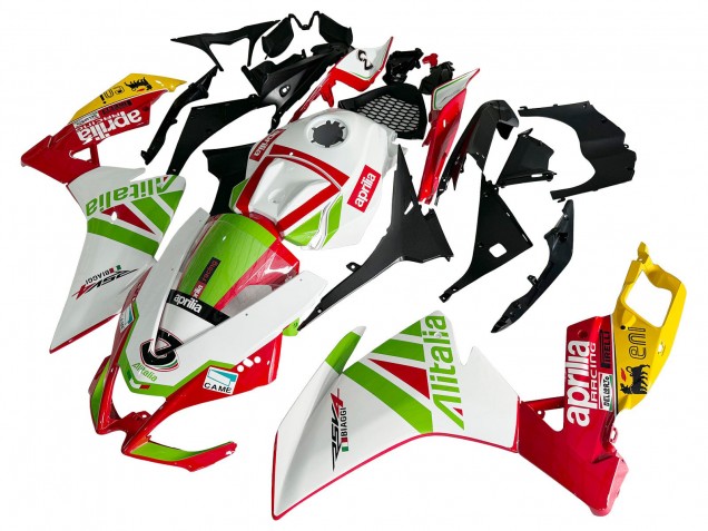 2012-2018 White Red Green Yellow Alitalia Aprilia RS4 50 125 Motorcycle Fairing UK Stores
