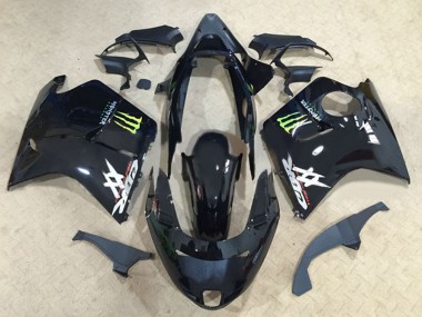 1996-2007 Glossy Black Green Monster Honda CBR1100XX Blackbird Motorcycle Fairings UK Stores