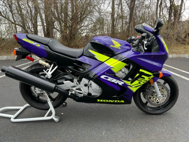 1997-1998 Blue Neon Yellow Honda CBR600 F3 Motorcycle Fairings UK Stores