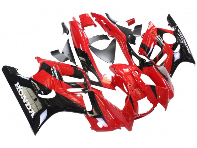 1997-1998 Red Glossy Black Honda CBR600 F3 Motorcycle Fairings UK Stores