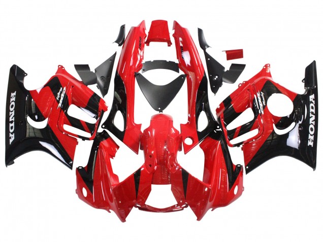 1997-1998 Red Glossy Black Honda CBR600 F3 Motorcycle Fairings UK Stores