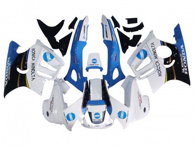 1997-1998 White Blue Glossy Black Honda CBR600 F3 Motorcycle Fairings UK Stores