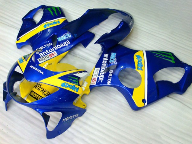 1999-2000 Blue Yellow Green Monster Honda CBR600 F4 Motorcycle Fairings UK Stores