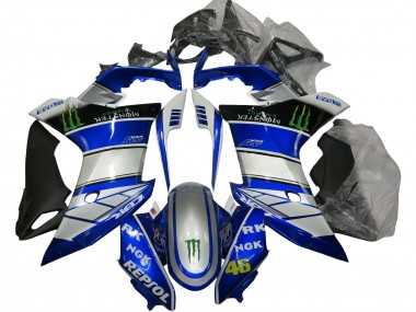 2011-2013 Silver Blue Glossy Black Green Repsol Monster Honda CBR600F Motorcycle Fairings UK Stores