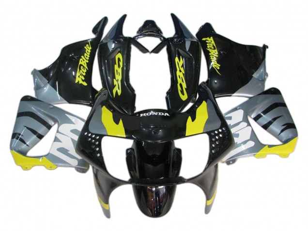 1998-1999 Silver Yellow Glossy Black Fireblade Honda CBR900RR 919 Motorcycle Fairings UK Stores