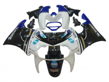 1998-1999 White Blue Glossy Black Konica Minolta Honda CBR900RR 919 Motorcycle Fairings UK Stores