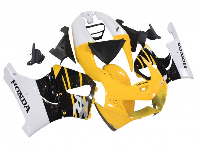 1998-1999 White Yellow Glossy Black Honda CBR900RR 919 Motorcycle Fairings UK Stores