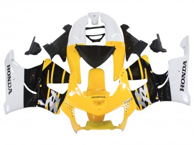 1998-1999 White Yellow Glossy Black Honda CBR900RR 919 Motorcycle Fairings UK Stores