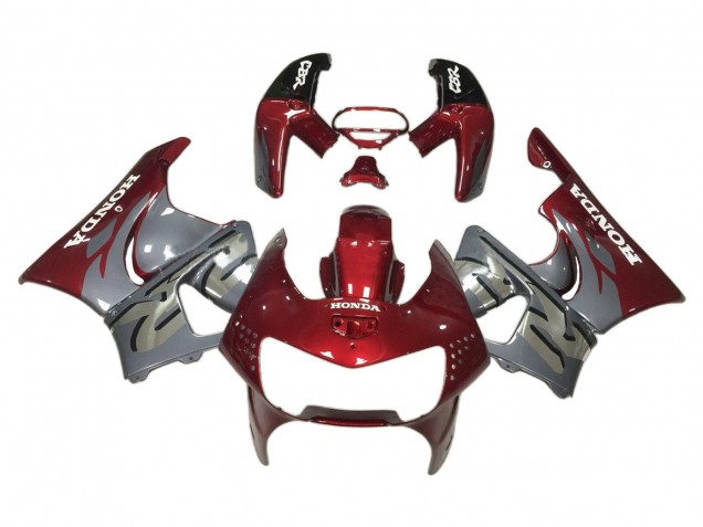 1998-1999 Dark Red Grey Honda CBR900RR 919 Motorcycle Fairings UK Stores