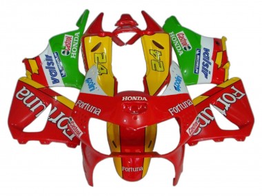 1998-1999 Red Yellow Green White Fortuna Castrol Honda CBR900RR 919 Motorcycle Fairings UK Stores