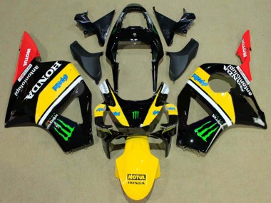2002-2003 Glossy Black Yellow Red Green Monster Honda CBR900RR 954 Motorcycle Fairings UK Stores