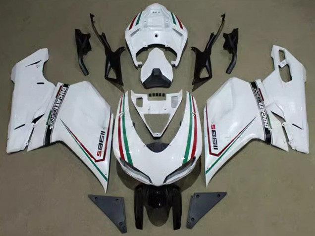 2007-2014 White Red Green Black Corse Ducati 1198 Motorcycle Fairings UK Stores