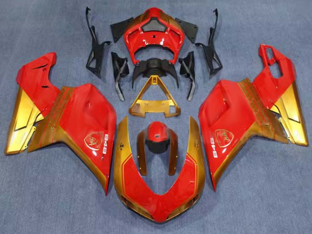 2007-2014 Red Gold Ducati 848 Motorcycle Fairings UK Stores