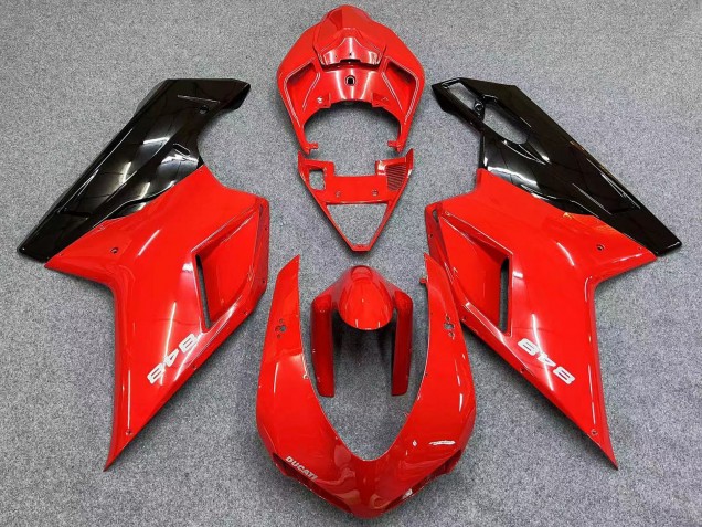 2007-2014 Red Glossy Black Ducati 848 Motorcycle Fairings UK Stores