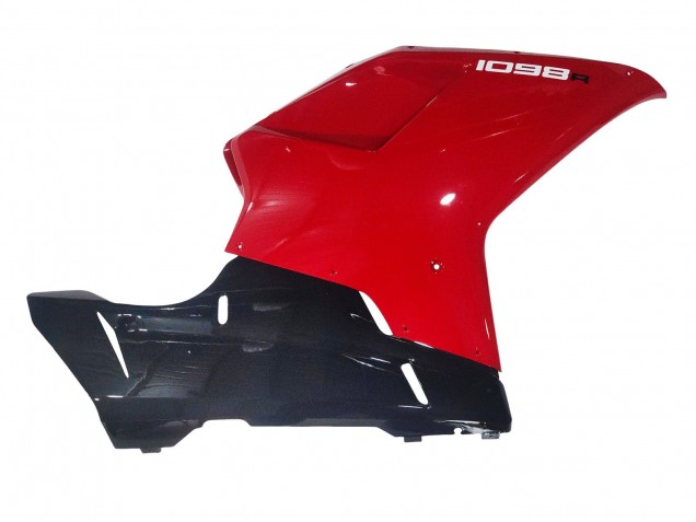 2007-2014 White Red Glossy Black Ducati 1098 Motorcycle Fairings UK Stores