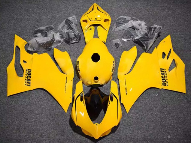 2011-2014 Glossy Yellow Ducati Panigale 899/1199 Motorcycle Fairings UK Stores