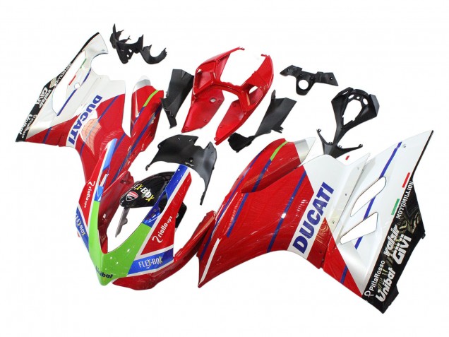 2011-2014 White Red Green Blue Glossy Black Flex-Box Ducati Panigale 899/1199 Motorcycle Fairings UK Stores