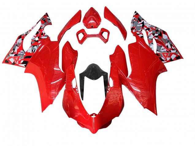 2011-2014 Red Grey Black Ducati Panigale 899/1199 Motorcycle Fairing UK Stores