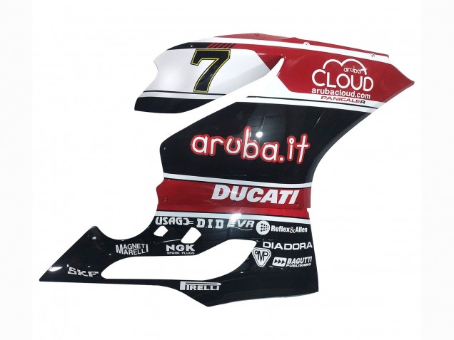 2011-2014 White Red Glossy Black Aruba.it 7 Ducati Panigale 899/1199 Motorcycle Fairings UK Stores