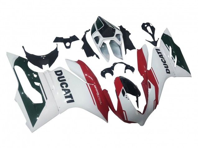 2011-2014 White Red Glossy Black Ducati Panigale 899 Motorcycle Fairings UK Stores