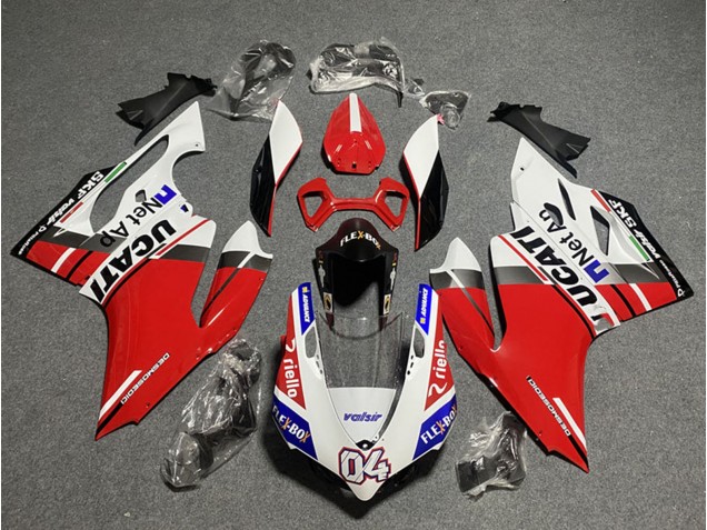 2011-2014 White Red Blue Glossy Black Flex-Box Valsir 04 Ducati Panigale 899/1199 Motorcycle Fairings UK Stores