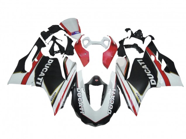 2011-2014 White Red Black Ducati Panigale 1199 Motorcycle Fairings UK Stores