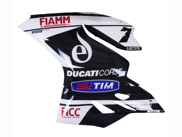 2011-2014 White Black Blue Fiamm Ficc 7 Ducati Panigale 899/1199 Motorcycle Fairings UK Stores