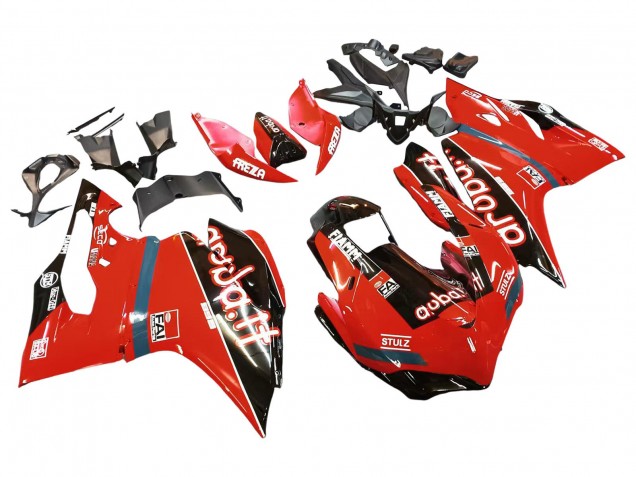 2015-2020 Red Glossy Black Fiamm Ducati 959/1299 Motorcycle Fairings UK Stores