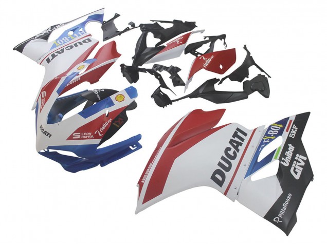 2015-2020 White Red Blue Matte Black Unibat Flex-Box Ducati 1299 Motorcycle Fairings UK Stores