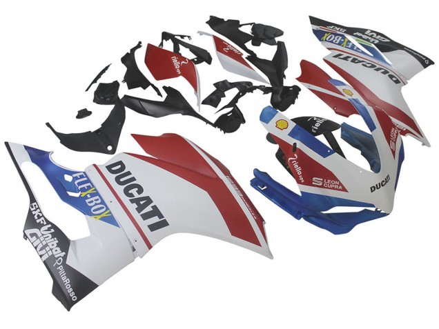 2015-2020 White Red Blue Matte Black Unibat Flex-Box Ducati 1299 Motorcycle Fairings UK Stores