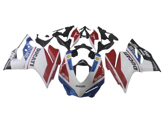 2015-2020 White Red Blue Matte Black Unibat Flex-Box Ducati 1299 Motorcycle Fairings UK Stores