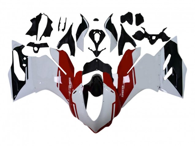 2015-2020 White Red Glossy Black Ducati 959 Motorcycle Fairings Kits UK Stores