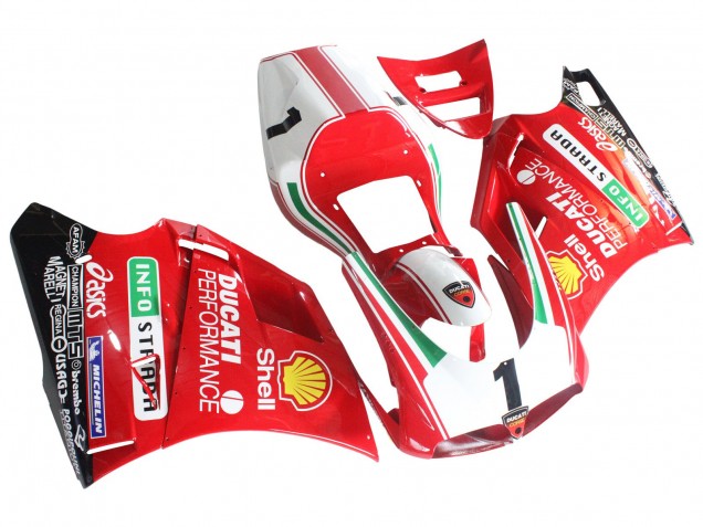 1993-2005 White Red Yellow Green Glossy Black Performance Ducati 748/916/996/998 Motorcycle Fairings UK Stores