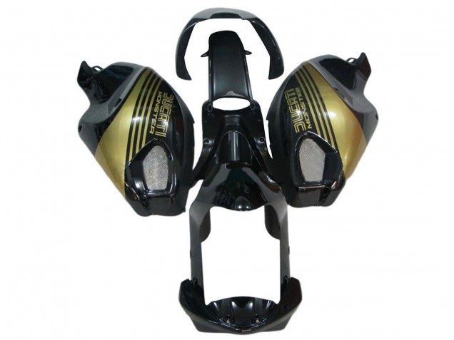 2008-2012 Glossy Black Gold Ducati Monster 696 796 1100 1100S Motorcycle Fairings UK Stores