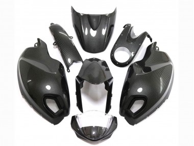 2008-2012 Black Carbon Fiber Style Ducati Monster 696 796 1100 1100S Motorcycle Fairings UK Stores