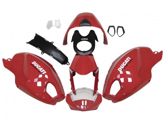 2008-2012 Red White Ducati Monster 696 796 1100 1100S Motorcycle Fairings UK Stores