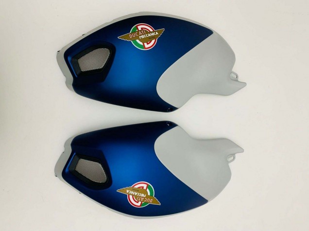 2008-2012 Dark Blue Silver Ducati Monster 696 796 1100 1100S Motorcycle Fairings UK Stores