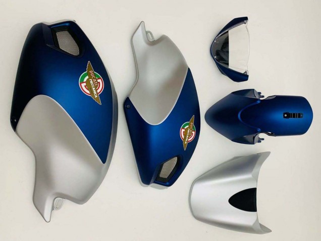 2008-2012 Dark Blue Silver Ducati Monster 696 796 1100 1100S Motorcycle Fairings UK Stores