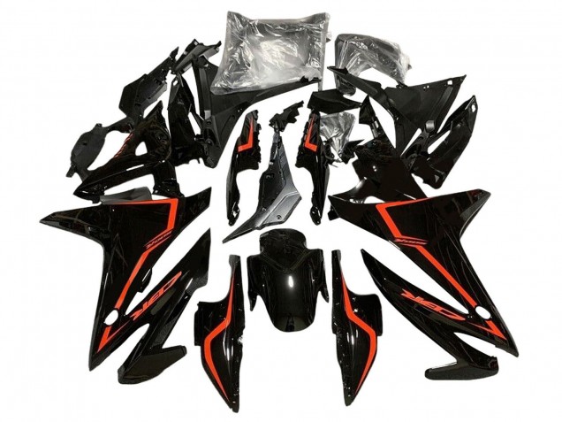 2016-2018 Glossy Black Red Honda CBR500R Motorcycle Fairings UK Stores