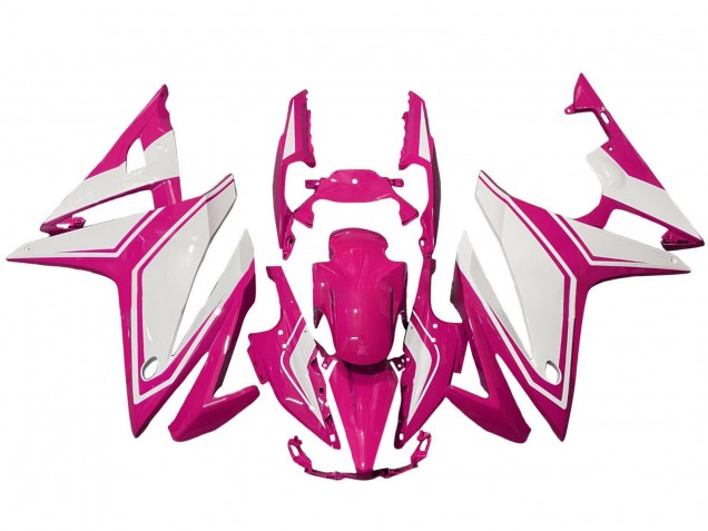 2016-2018 Pink White Honda CBR500R Motorcycle Fairings UK Stores