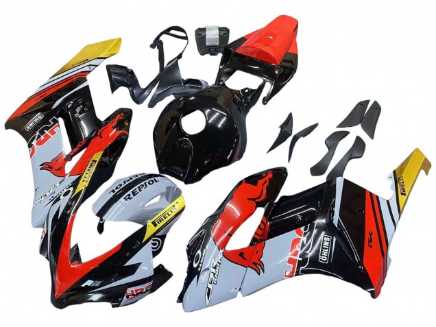 2004-2005 Yellow Red White Glossy Red Bull Repsol HRC Honda CBR1000RR Motorcycle Fairings UK Stores