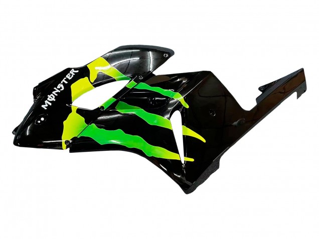 2004-2005 Glossy Black Yellow Green Monster Honda CBR1000RR Motorcycle Fairings UK Stores