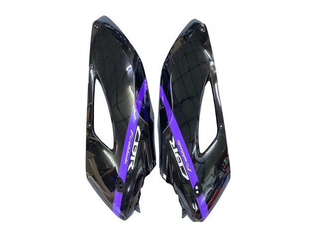 2004-2005 Glossy Black Purple Stripe Honda CBR1000RR Motorcycle Fairings UK Stores