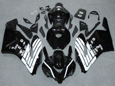 2004-2005 Glossy Black White Honda CBR1000RR Motorcycle Fairings UK Stores
