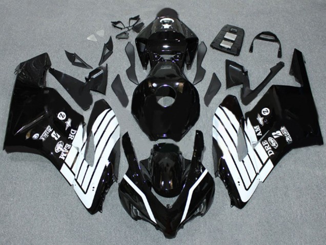 2004-2005 Glossy Black White Honda CBR1000RR Motorcycle Fairings UK Stores