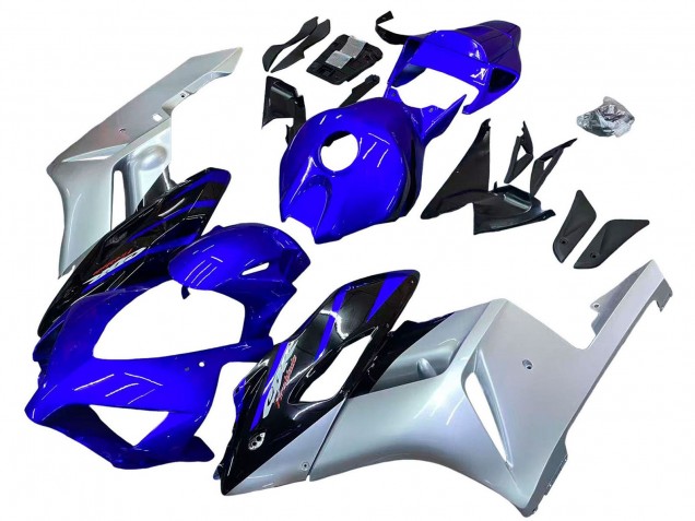 2004-2005 Silver Blue Glossy Black Honda CBR1000RR Motorcycle Fairings UK Stores