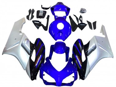 2004-2005 Silver Blue Glossy Black Honda CBR1000RR Motorcycle Fairings UK Stores
