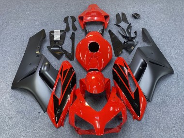 2004-2005 Grey Red Glossy Black Stripe Honda CBR1000RR Motorcycle Fairings UK Stores