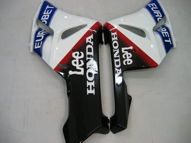 2004-2005 White Blue Red Glossy Black Star EuroBet Lee Honda CBR1000RR Motorcycle Fairings UK Stores
